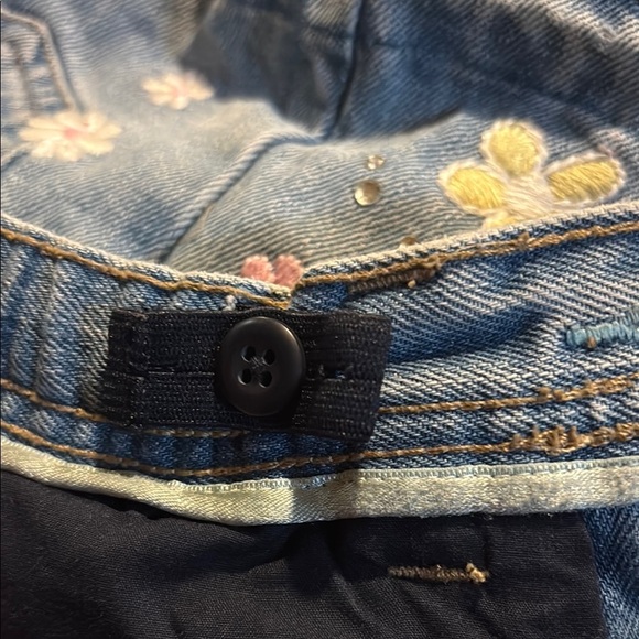 GAP GIRLS SKORT DENIM JEANS SKIRT SUMMER CASUAL FLORAL FALL SKIRTS SKORTS SIZE 5 - Picture 5 of 8